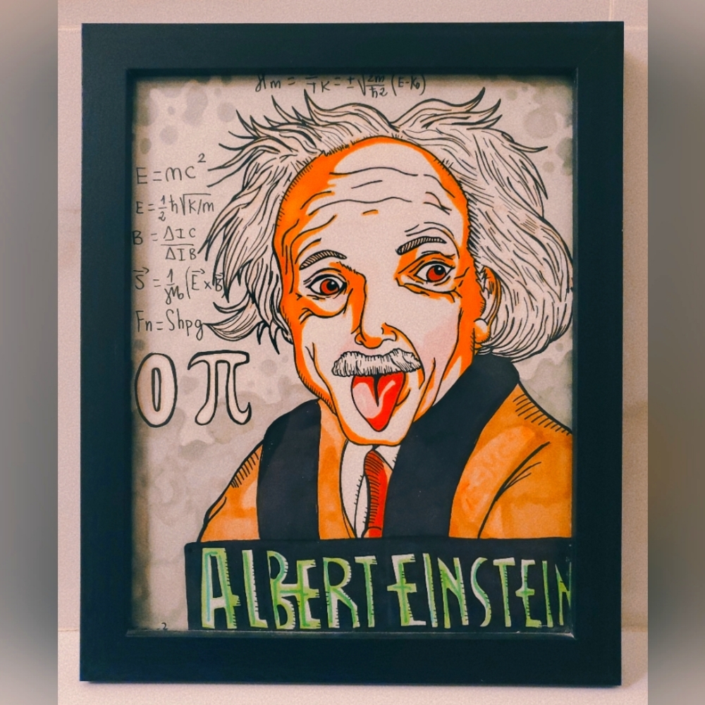 Albert Einstein poster for wall decorations